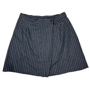 Italian Vintage wool pinstripe mini skirt size 30"